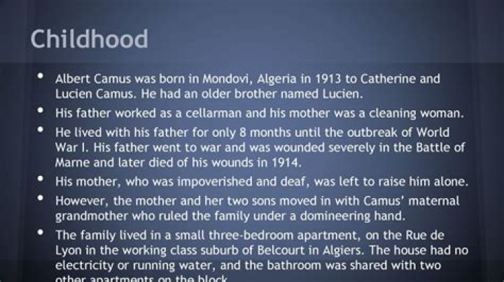Albert Camus Biography - Facts, Childhood, Family Life & Achievements
