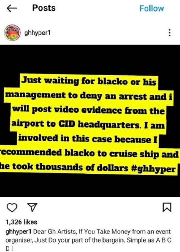 Black Sherif Arrested At Kotoka International Airport