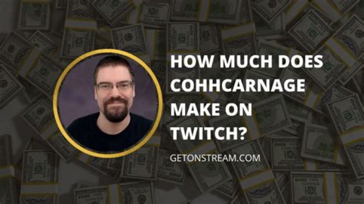 CohhCarnage net worth, income and estimated earnings of Youtuber channel