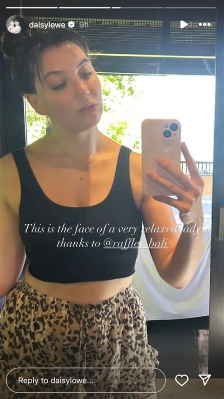 Daisy Lowe in Workout Gear is a "Relaxed Lady" in Bali