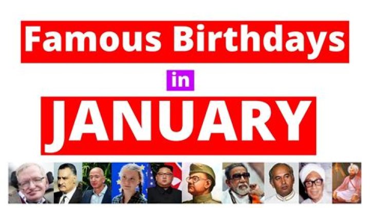 January 20 Birthdays Of Famous People 