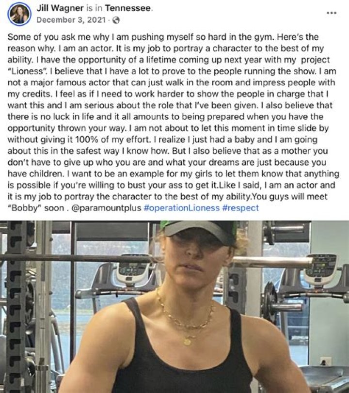 Jill Wagner in Workout Gear "Stays Strong"  — Celebwell