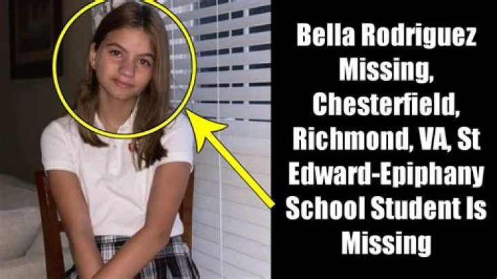 Missing Bella Rodriguez Located Safely, St Edward-Epiphany School Student