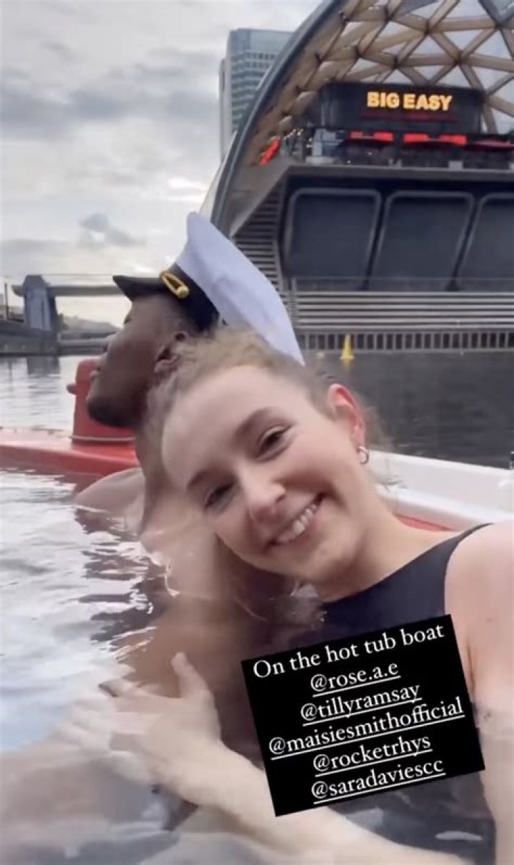 Rose Ayling-Ellis in Bathing Suit is “On the Hot Tub Boat” — Celebwell