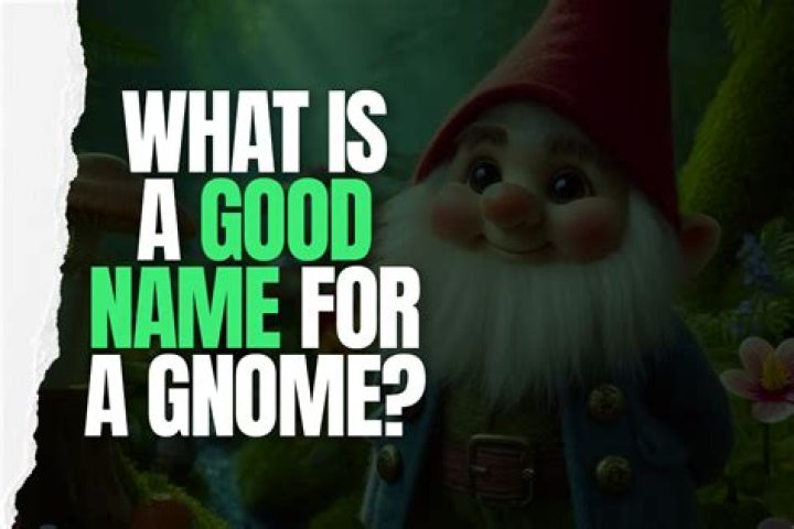 Whats a good name for a gnome? – Celebrity